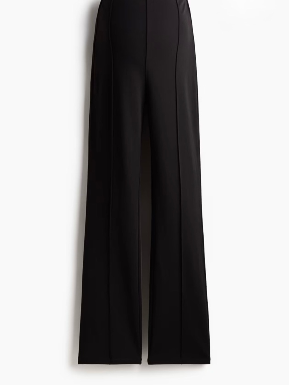 H&M Black Maternity Creased Pants
